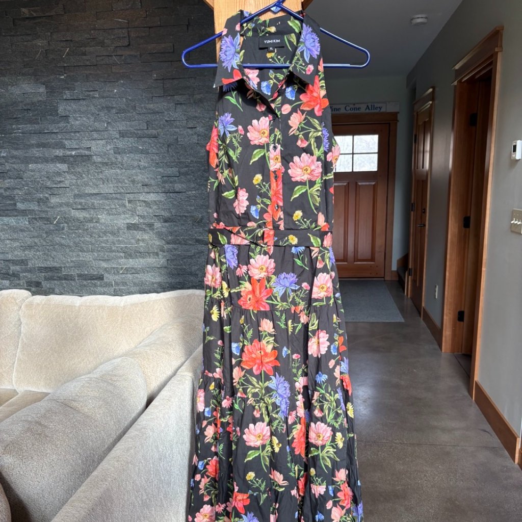 Dara Floral Maxi Dress By Yumi Kim Xl 100% Cotton